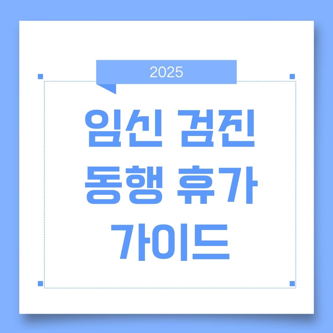 2025 임신 검진 동행 휴가