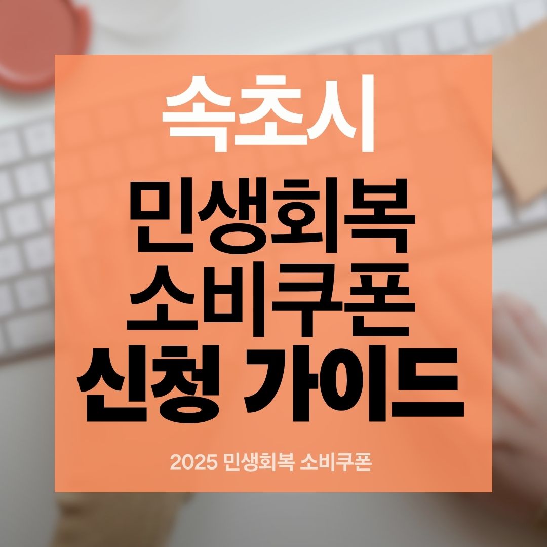 속초시 민생회복 소비쿠폰