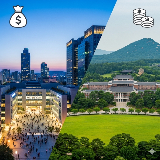 수도권 사립대 vs 지방 거점국립대 비교 썸네일