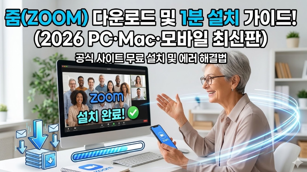 줌 다운로드 PC Mac 모바일