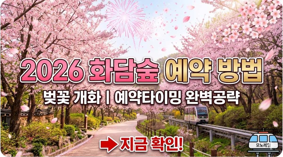 화담숲 벚꽃 4월상순 개화+예약타이밍 완벽공략, 주말 피하는 꿀팁 가이드
